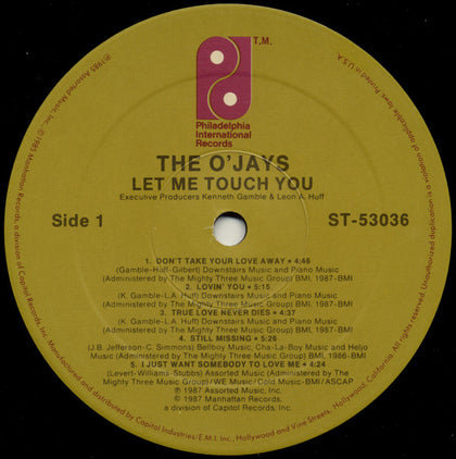 The O'Jays - Let Me Touch You - Image 3