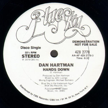 Dan Hartman - Hands Down - Image 1