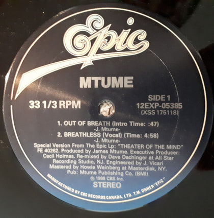 Mtume - Breathless - Image 1