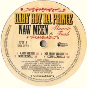 Baby Boy Da Prince Feat. Mannie Fresh - Naw Meen - Image 1