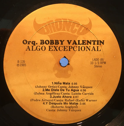 Bobby Valentin - Algo Excepcional - Image 4