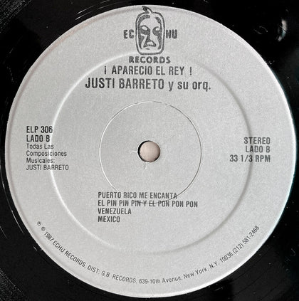Justi Barreto Y Su Orquesta - ¡Aparecio El Rey! - Image 4