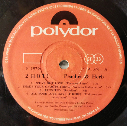 Peaches & Herb - 2 Hot! - Image 3