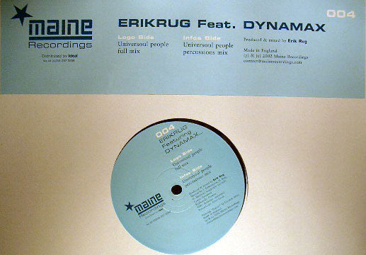 (Usado vg+) Erikrug Feat. Dynamax – Universoul People