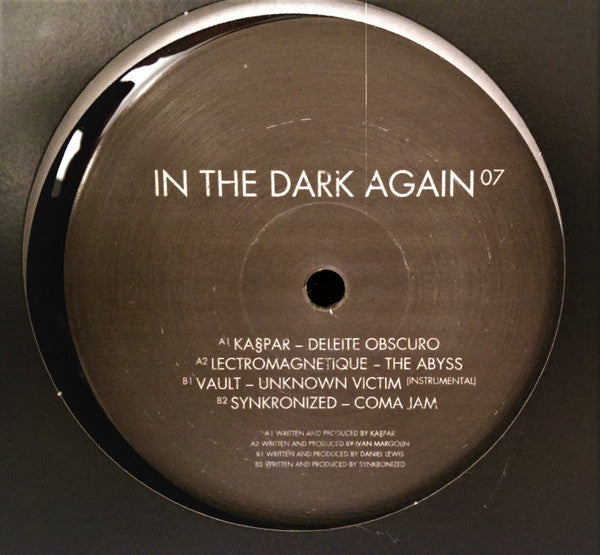 (Usado vg) Various – In The Dark Again 07