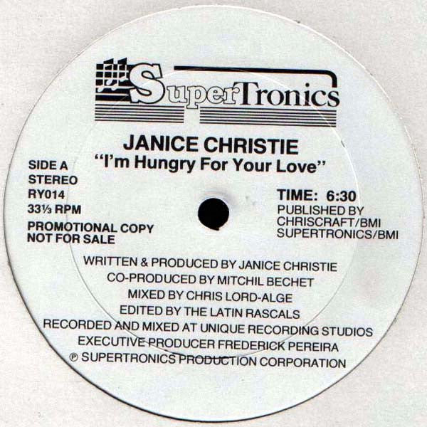 (Usado vg) Janice Christie – I'm Hungry For Your Love