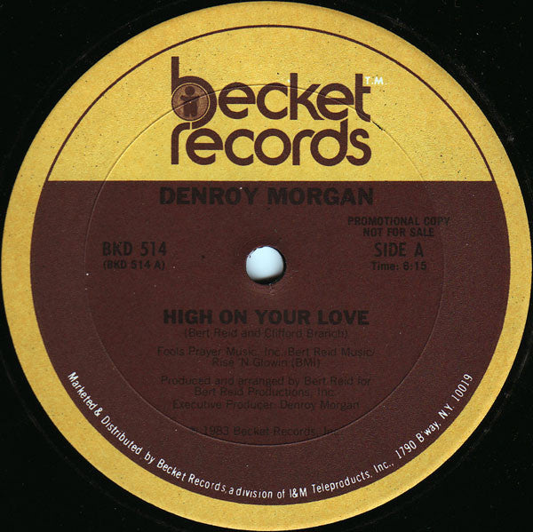 (Usado vg+) Denroy Morgan – High On Your Love