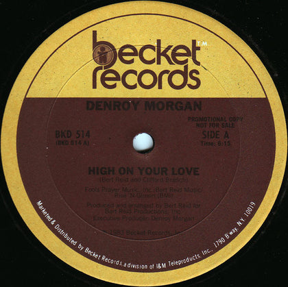 (Usado vg+) Denroy Morgan – High On Your Love