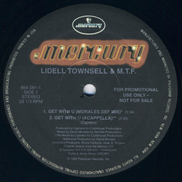 (Usado vg) Lidell Townsell & M.T.F. – Get With U