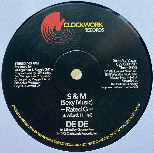 (Nuevo) De De – S & M (Sexy Music)