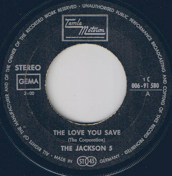 (Usado vg+) The Jackson Five – The Love You Save