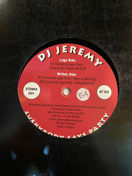 (Usado vg) DJ Jeremy – Everybody Says Party
