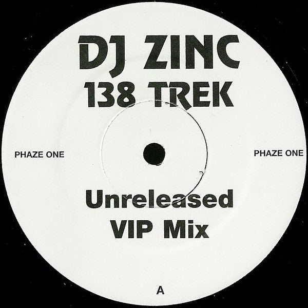 (Usado g+) DJ Zinc – 138 Trek (Unreleased VIP Mix)