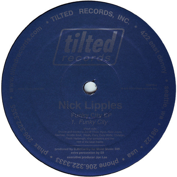 (Usado vg+) Nick Lipples – Funky City EP