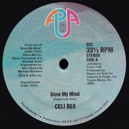 (Usado vg+) Celi Bee – Blow My Mind / It's Love