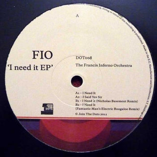 (Usado vg+) FIO – I Need It EP