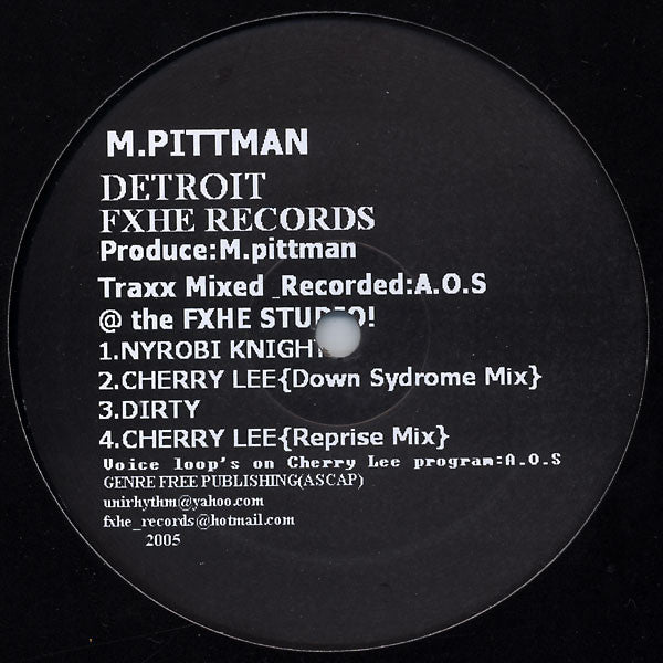 (nuevo) M.Pittman – M. Pittman EP