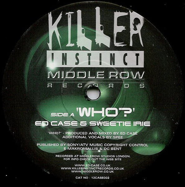 (Usado vg) Ed Case & Sweetie Irie – Who?