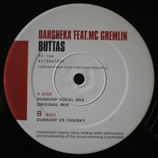 (Usado vg+) Dahsheka Feat. MC Gremlin – Buttas