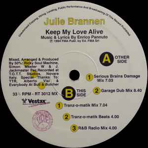 Julie Brannen - Keep My Love Alive - Image 1