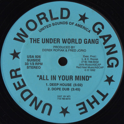 The Under World Gang - All In Your Mind - Image 2