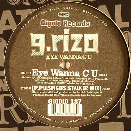 G. Rizo - Eye Wanna C U - Image 4