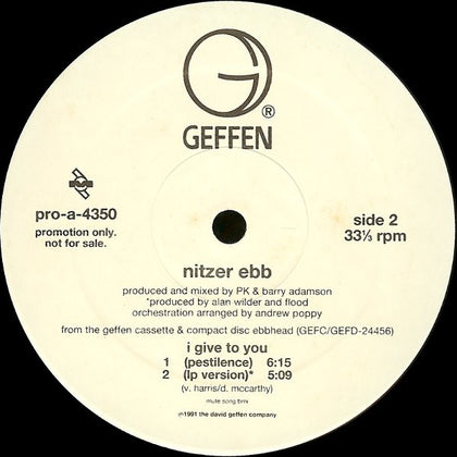 Nitzer Ebb - I Give To You - Image 3