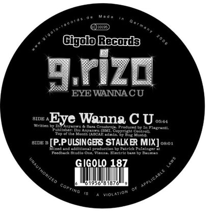 G. Rizo - Eye Wanna C U - Image 1