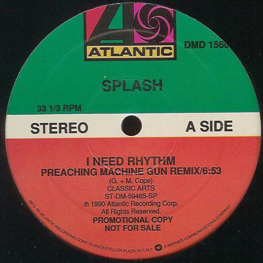 Splash (3) - I Need Rhythm (Preaching Machine Gun Remix) - Image 1