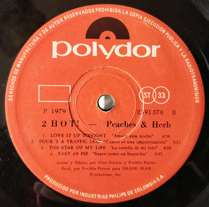 Peaches & Herb - 2 Hot! - Image 4