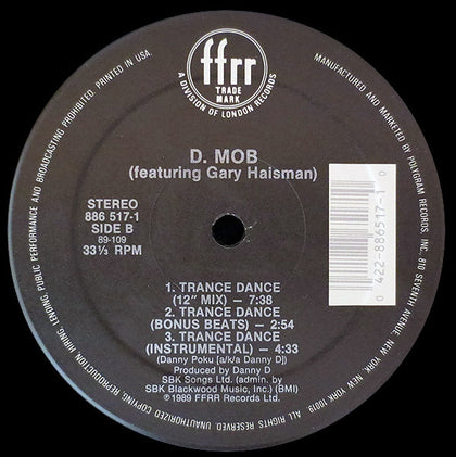 D Mob - We Call It Acieed / Trance Dance - Image 4