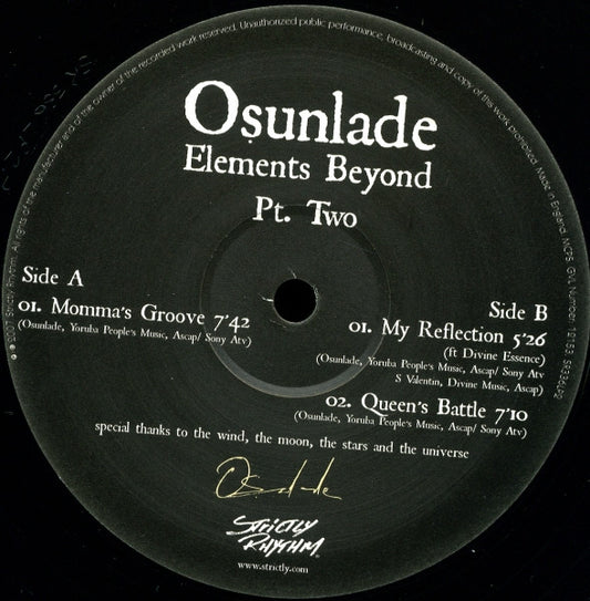 (Usado vg+) Osunlade – Elements Beyond - Pt. Two
