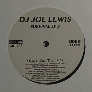 (Usado vg+) DJ Joe Lewis – Survival EP 2
