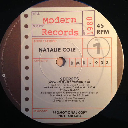 (Usado vg+) Natalie Cole – Secrets