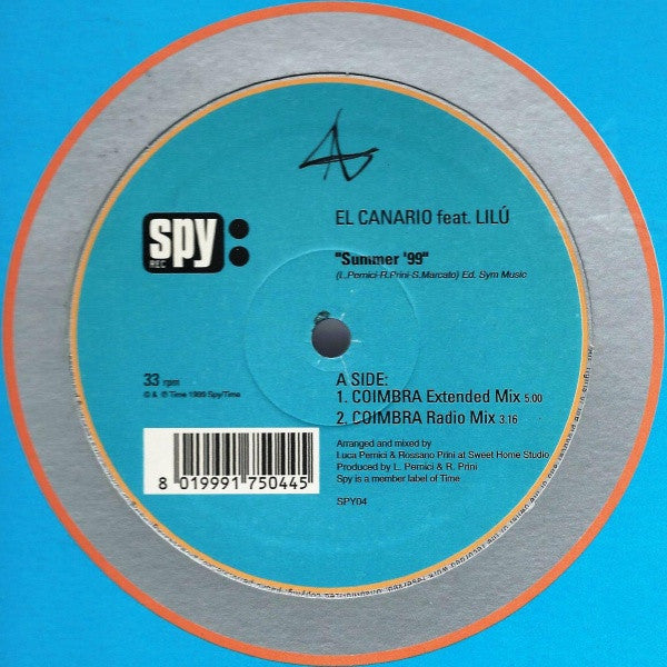 (Usado vg+) El Canario Feat. Lilù – Summer '99