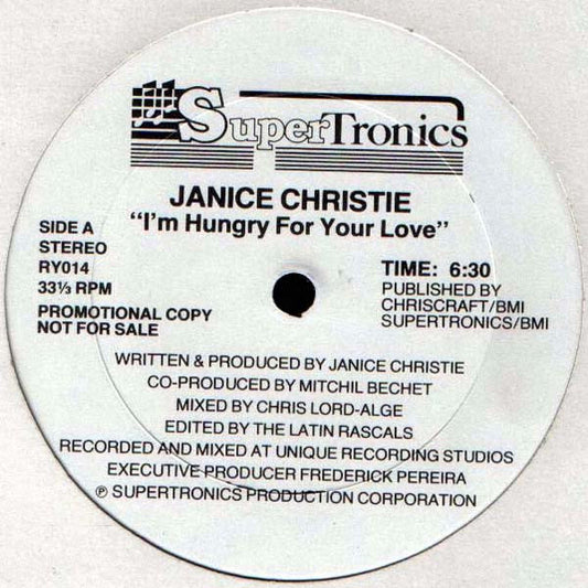 (Usado vg) Janice Christie – I'm Hungry For Your Love