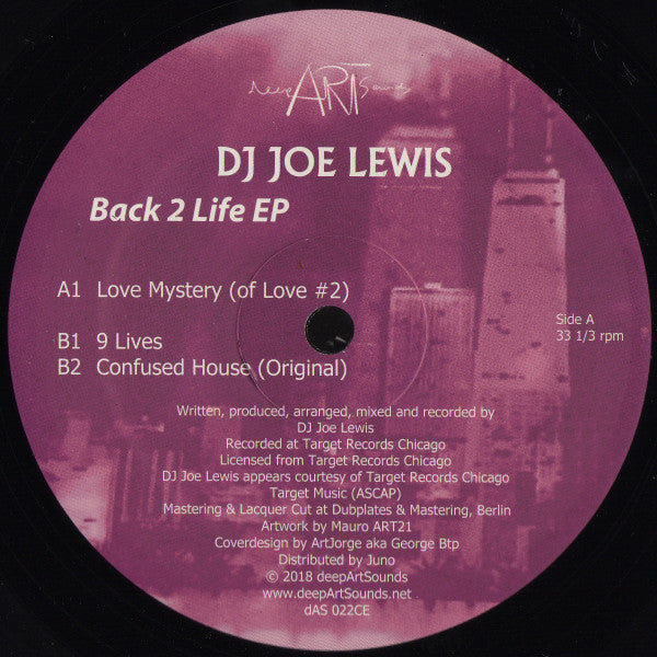 (Nuevo) DJ Joe Lewis – Back 2 Life EP