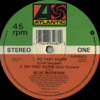 (Usado vg) Blue Moderne – Do That Again