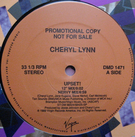 (Usado vg+) Cheryl Lynn – Upset!