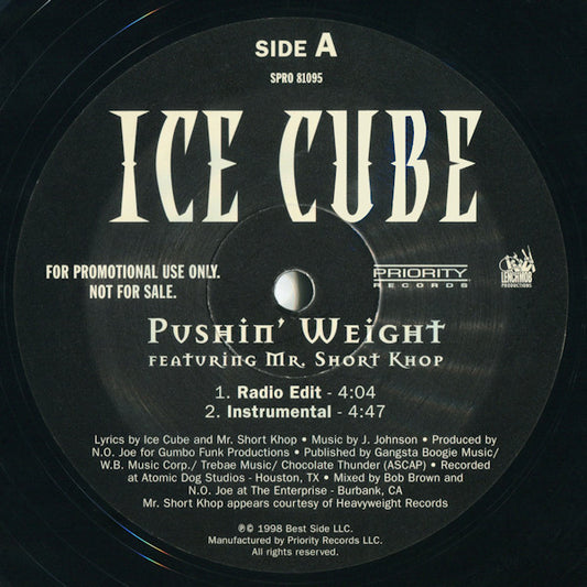 (Usado vg) Ice Cube – Pushin' Weight