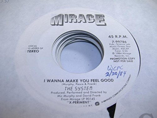 (Usado vg+) The System – I Wanna Make You Feel Good