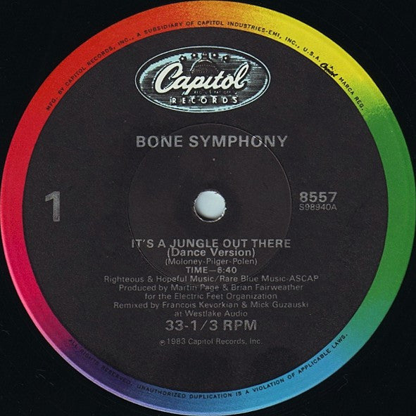 Bone Symphony – It's A Jungle Out There (Usado vg+)