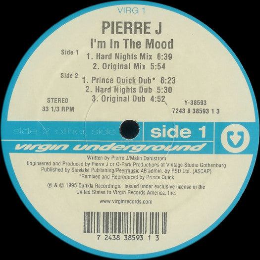 (Usado vg+) Pierre J – I'm In The Mood