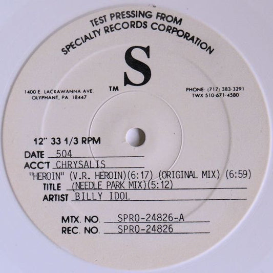 (Usado vg+) Billy Idol – Heroin