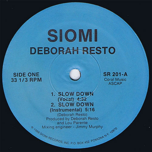 (Usado vg+) Deborah Resto – Slow Down