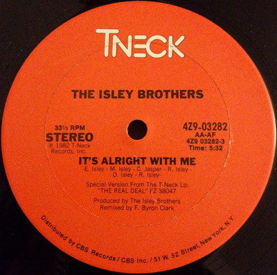 (Usado vg) The Isley Brothers – It's Alright With Me