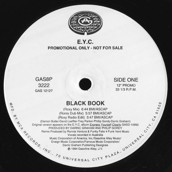 (Usado vg+) E.Y.C. – Black Book