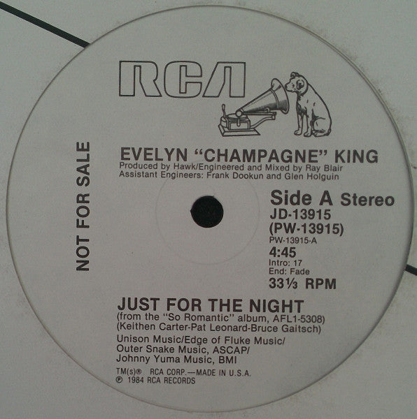 (Usado vg+) Evelyn "Champagne" King* – Just For The Night