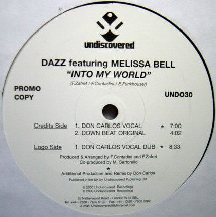 (Usado vg+) Dazz – Into My World