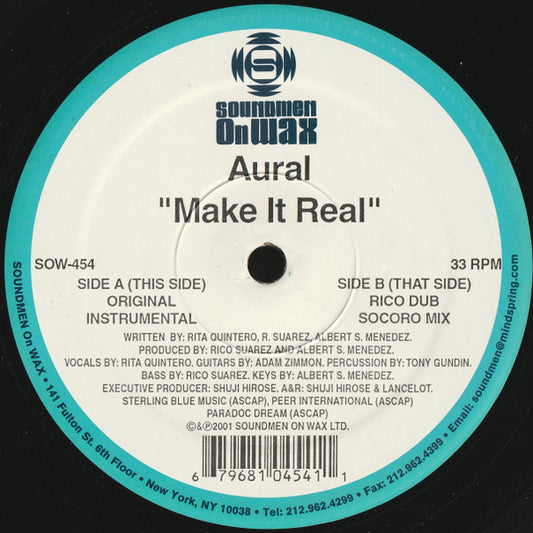 (Usado vg+) Aural – Make It Real